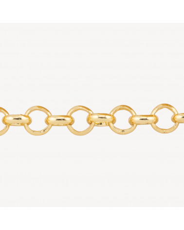 Catena Di Bronzo A Metraggio Rolo' 4,0mm 40BL 1 Metro Dorato-CHAÎNES EN LAITON | Worldofjewel.com