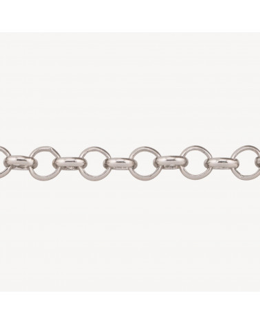 Catena Di Bronzo A Metraggio Rolo' 4,0mm 40BL 1 Metro Rodiato-CHAÎNES EN LAITON | Worldofjewel.com