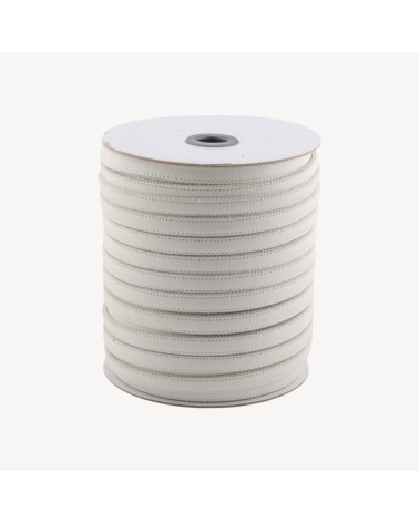 Cordone Di Vera Pelle Piatto 10mm 36 Metri Bianco-Categorie | Worldofjewel.com