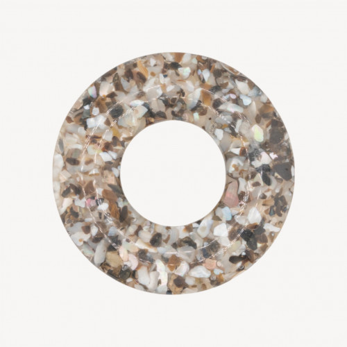 Élément en résine avec mosaïque de nacre 6,5 cm MOD4