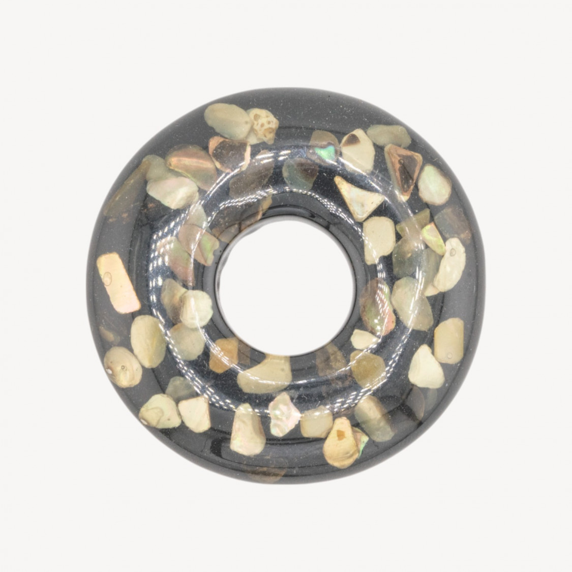 Componente Di Resina Con Mosaico Madreperla 6cm MOD4-COMPONENTI DI RESINA | Worldofjewel.com