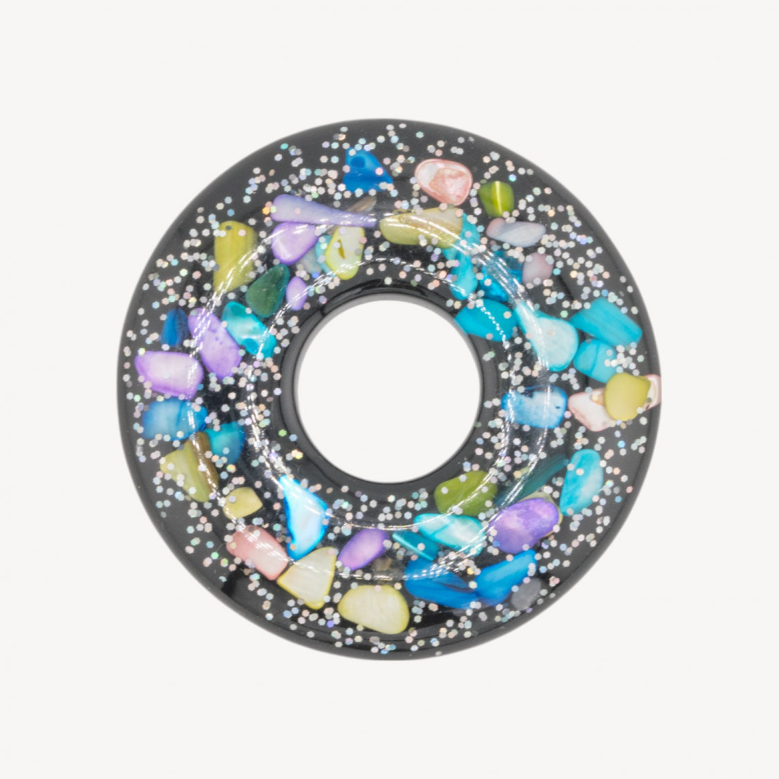Componente Di Resina Con Mosaico Madreperla 6cm MOD5-COMPONENTI DI RESINA | Worldofjewel.com