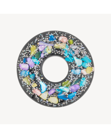 Componente Di Resina Con Mosaico Madreperla 6cm MOD5-COMPONENTI DI RESINA | Worldofjewel.com