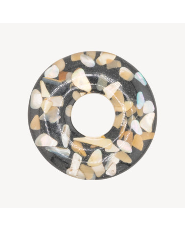Componente Di Resina Con Mosaico Madreperla 6cm MOD7-COMPONENTI DI RESINA | Worldofjewel.com