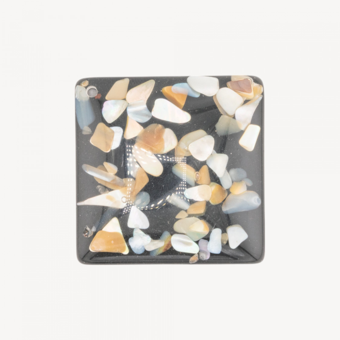 Resin Component With Mother-of-Pearl Mosaic 5x5cm-RESIN COMPONENTS | Worldofjewel.com