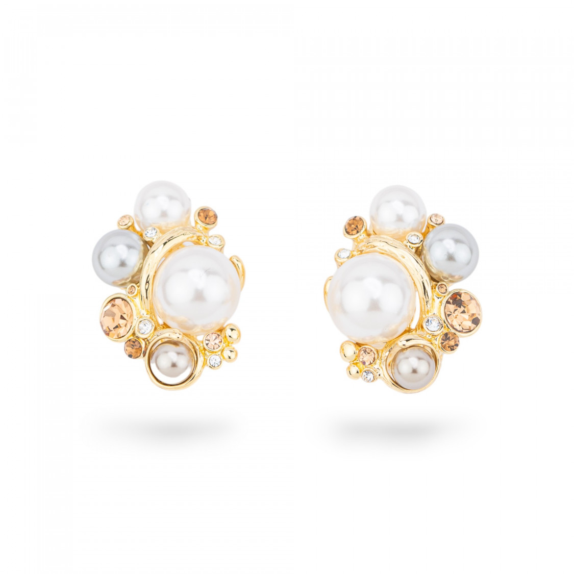 Orecchini Bijoux Smaltato Collezione Isabella 1 Coppia-CRYSTAL BRONZE | Worldofjewel.com