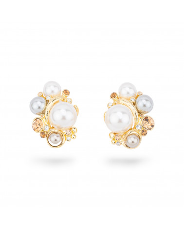 Orecchini Bijoux Smaltato Collezione Isabella 1 Coppia-CRYSTAL BRONZE | Worldofjewel.com