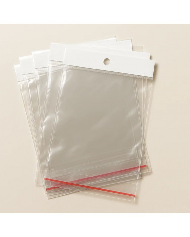 Buste di Plastica Adesive Con Foro 8x11+2,5cm 200pz-BUSTE ADESIVE | Worldofjewel.com