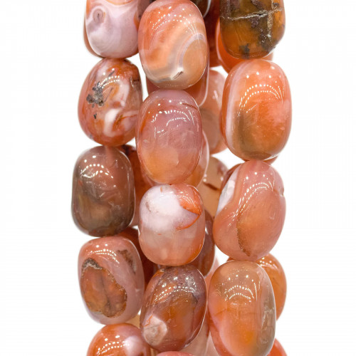 Botswana Red Agate Tumbled Stone 12-17mm