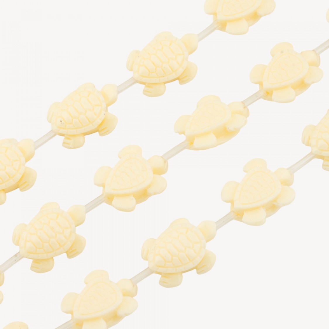 Χάντρες Ρητίνης Turtle 16x20mm 16 τεμάχια Λευκές-ΧΑΝΤΡΕΣ ΡΗΤΙΝΗΣ | Worldofjewel.com