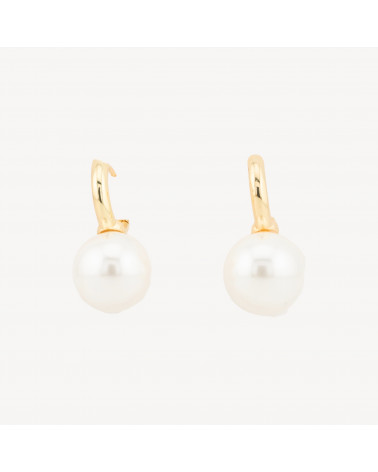 Orecchini A Monachella Di Argento 925 Con Perle Di Fiume Barocche 16x40mm-ARGENTO 925 DESIGN ITALY | Worldofjewel.com