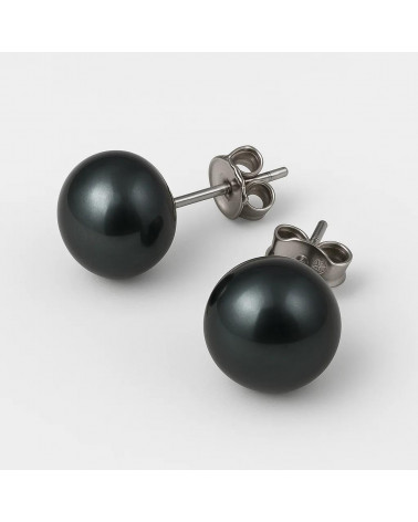 Orecchini Di Argento 925 E Perle Di Fiume 7,0-7,5mm 6 Coppie Grigio Thaiti-ORECCHINI PERLE A LOBO | Worldofjewel.com