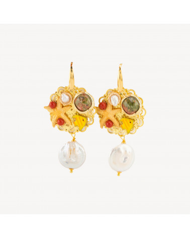 Orecchini Di Bronzo E Pietre E Cristalli MOD.11-BRONZO CRYSTAL | Worldofjewel.com