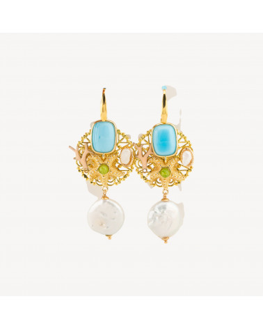 Orecchini Di Bronzo E Pietre E Cristalli MOD.18-BRONCE CRISTAL | Worldofjewel.com