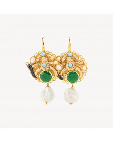 Orecchini Di Bronzo E Pietre E Cristalli MOD.23-KRISTALLBRONZE | Worldofjewel.com