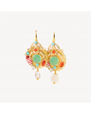 Orecchini Di Bronzo E Pietre E Cristalli MOD.28-CRYSTAL BRONZE | Worldofjewel.com