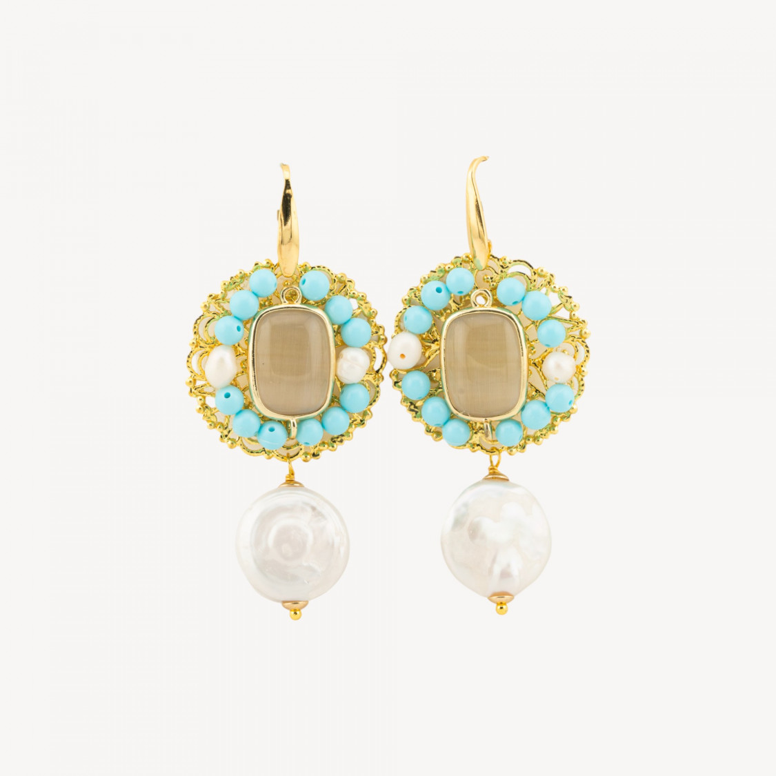 Orecchini Di Bronzo E Pietre E Cristalli MOD.6-CRYSTAL BRONZE | Worldofjewel.com