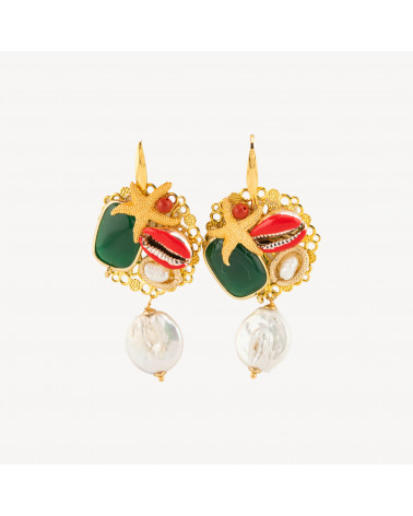 Orecchini Di Bronzo E Pietre E Cristalli MOD.9-CRYSTAL BRONZE | Worldofjewel.com