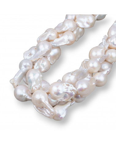 Perle Di Fiume Barocche A Goccia (AQL) 80-90gr Bianco-PERLE BAROCCHE | Worldofjewel.com