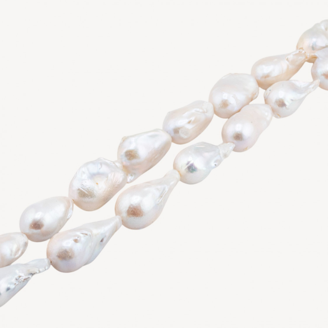 Perle Di Fiume Barocche A Goccia (FSE) 70-75gr Bianco-BAROCKE PERLEN | Worldofjewel.com