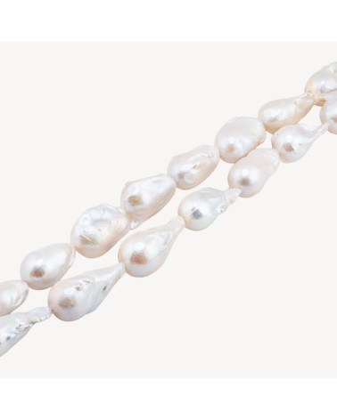 Perle Di Fiume Barocche A Goccia (FSE) 70-75gr Bianco-BAROCKE PERLEN | Worldofjewel.com