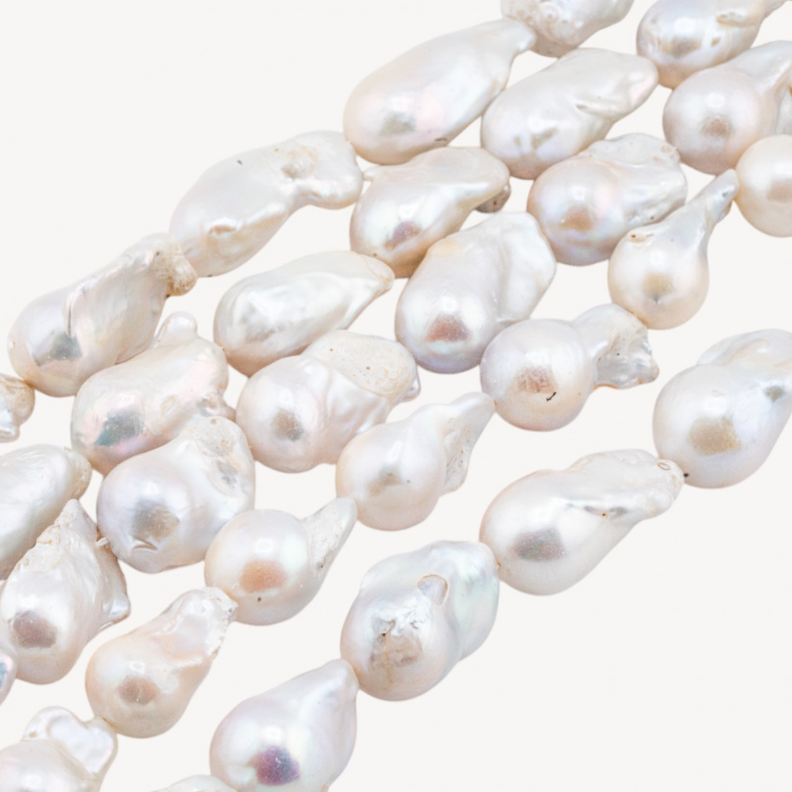 Perle Di Fiume Barocche A Goccia (FSE) 75-80gr Bianco-PERLE BAROCCHE | Worldofjewel.com