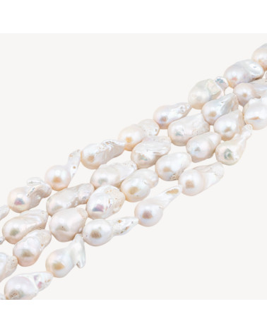 Perle Di Fiume Barocche A Goccia (FSE) 85-90gr Bianco-PERLES BAROQUES | Worldofjewel.com
