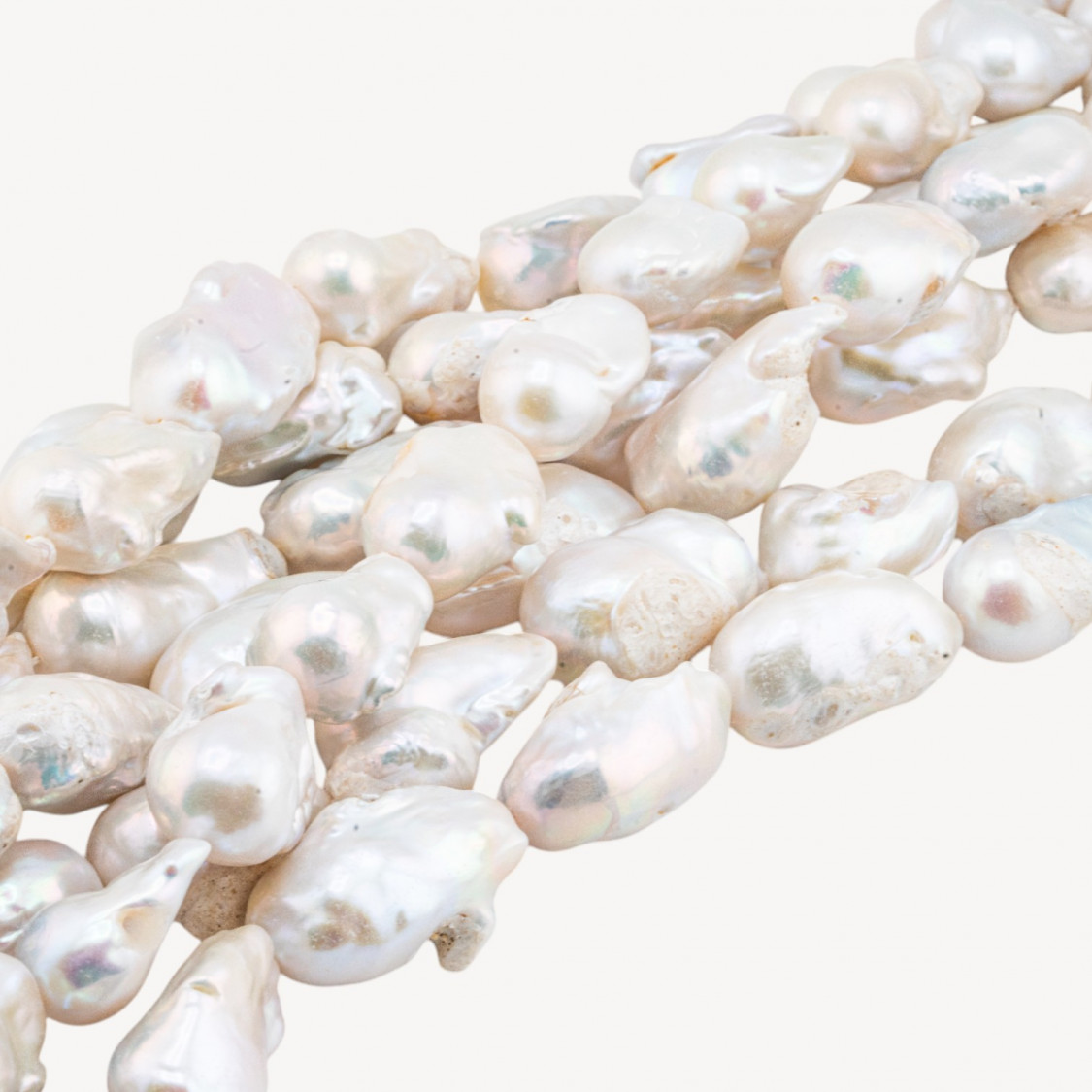 Perle Di Fiume Barocche A Goccia (FSE) 100-110gr Bianco-BAROQUE PEARLS | Worldofjewel.com