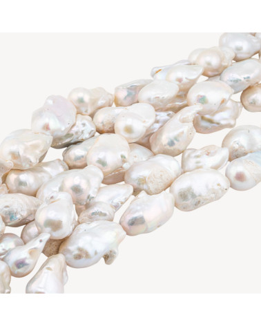 Perle Di Fiume Barocche A Goccia (FSE) 100-110gr Bianco-BAROQUE PEARLS | Worldofjewel.com