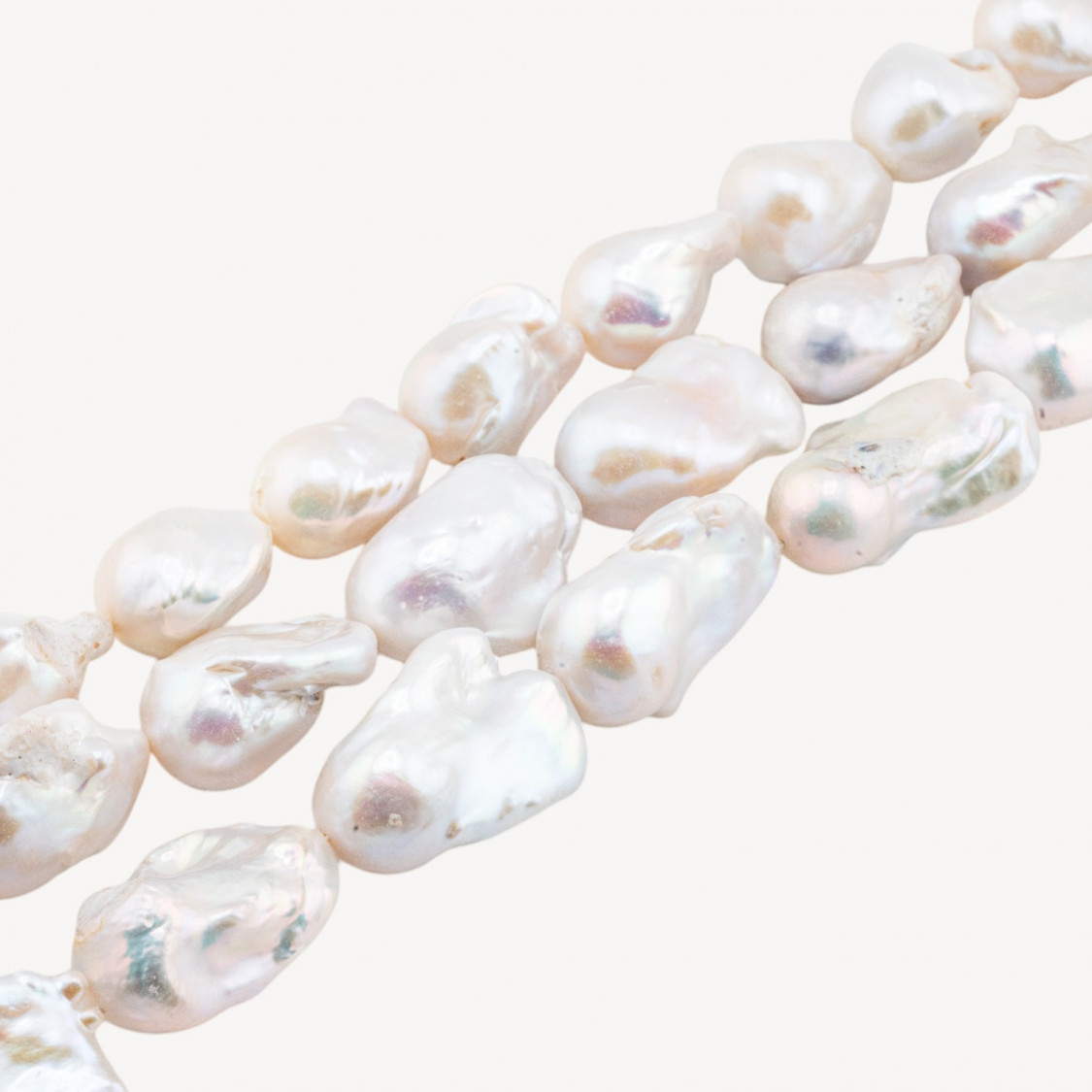 Perle Di Fiume Barocche A Goccia (FSE) 110-120gr Bianco-PERLE BAROCCHE | Worldofjewel.com