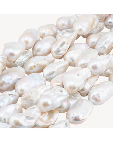 Perle Di Fiume Barocche A Goccia (FSE) 120-130gr Bianco-PERLES BAROQUES | Worldofjewel.com