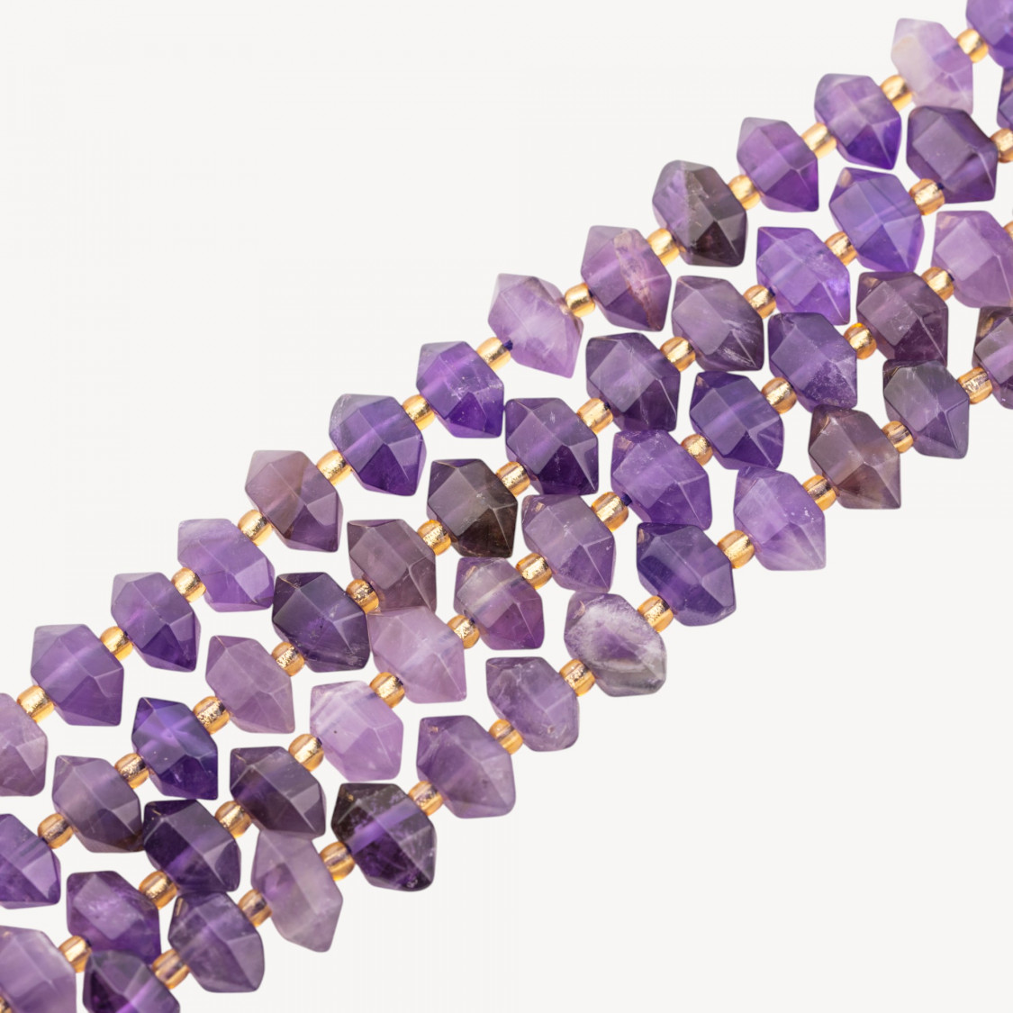 Amethyst Freeform Nugget Faceted 11x7mm-CLEAR AMETHYST | Worldofjewel.com