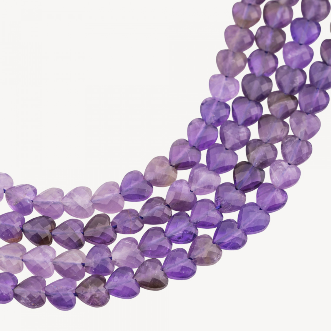 Ametista Cuore Piatto Sfaccettato Taglio Rigido 8mm-ΕΛΑΦΡΟΣ ΑΜΕΘΥΣΤΟΣ | Worldofjewel.com