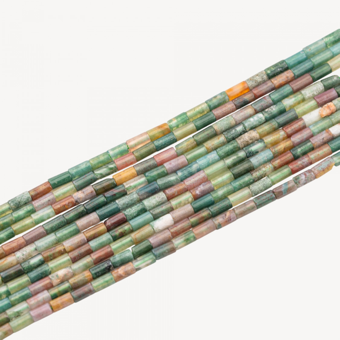 Indischer Achat, glatter Zylinder, Cannettina, 2 x 4 mm-INDISCHER ACHAT | Worldofjewel.com