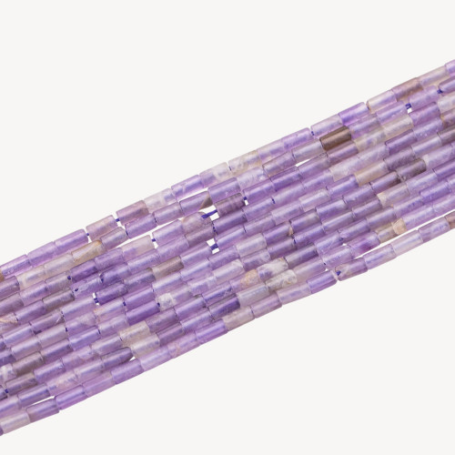 Amethyst-Zylinder, glatt, 2x4 mm
