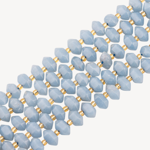 Μπλε Αβεντουρίνη Ελεύθερης Σχήματος Πολυεδρική Νάγκετ 11x7 χιλ.