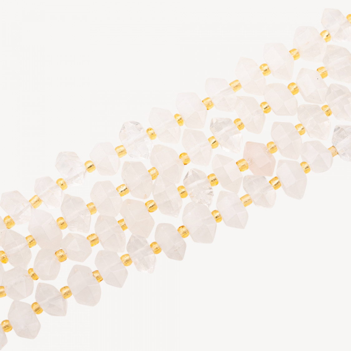 Freeform Rock Crystal Nugget Faceted 11x7mm-ROCK CRYSTAL | Worldofjewel.com