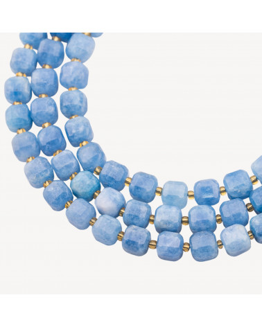 Giada Taglio Rigido Cubo Sfaccettato 10mm Celeste-JADE | Worldofjewel.com