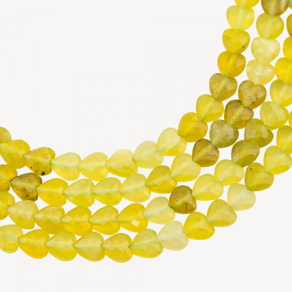 Canadian Jade Heart Flat Faceted Hard Cut 8mm-CANADIAN JADE | Worldofjewel.com