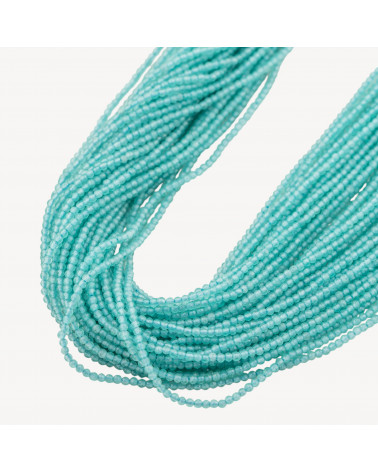 Zirconi Perline Sfaccettate 2mm Verde Acqua-ZIRCONI | Worldofjewel.com