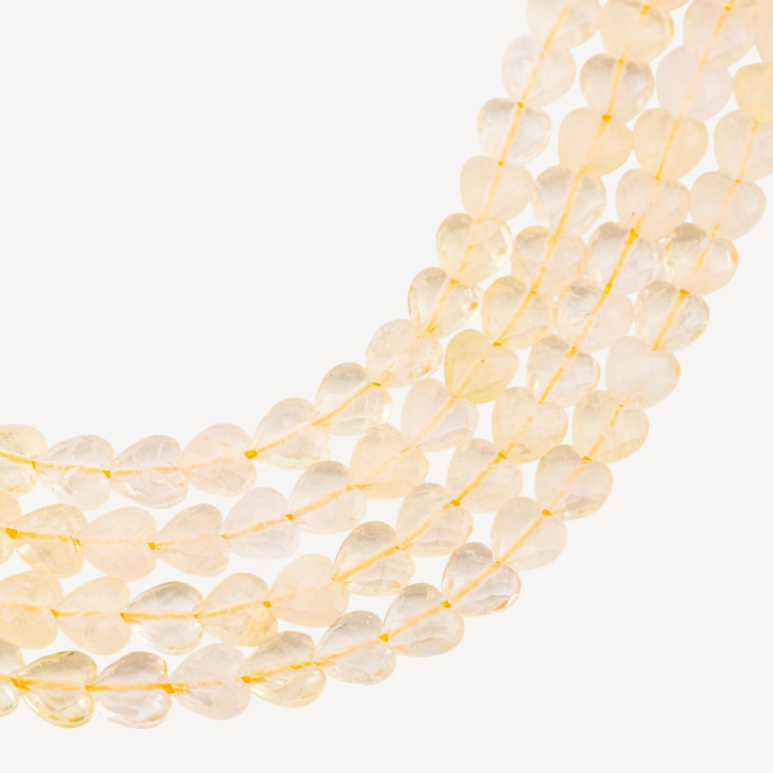 Citrine Quartz Heart Flat Faceted Hard Cut 8mm-CITRINE QUARTZ | Worldofjewel.com