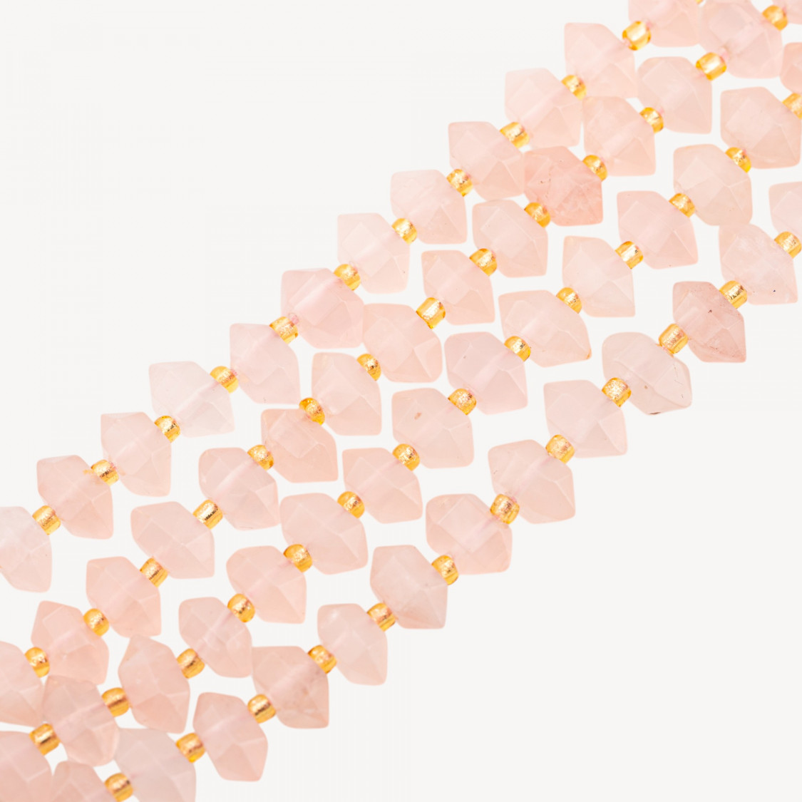 Quarzo Rosa Freeform Nugget Sfaccettato 11x7mm-ROSE QUARTZ | Worldofjewel.com