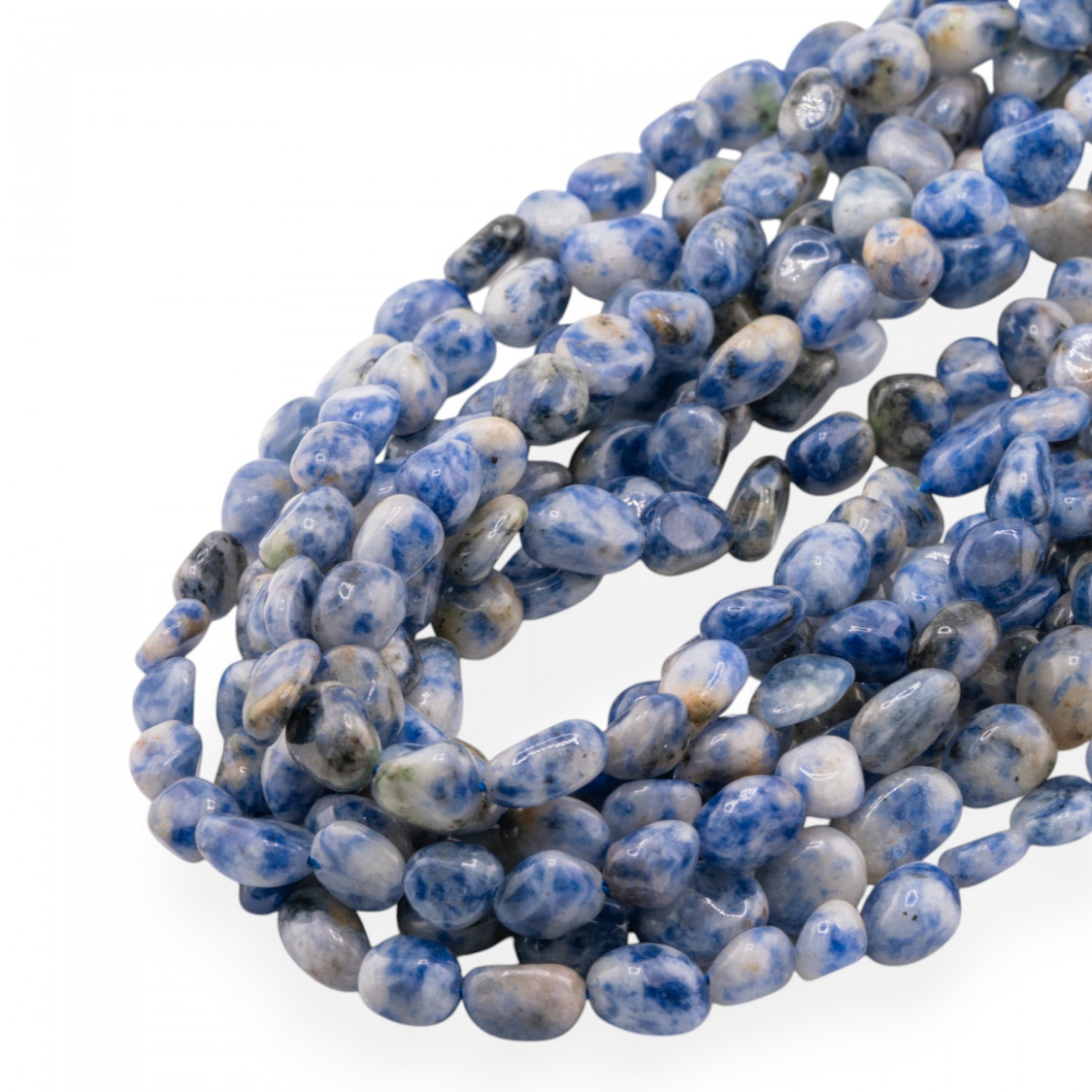 Sodalite Clear Tumbled Stone 6x8mm-SODALITE | Worldofjewel.com