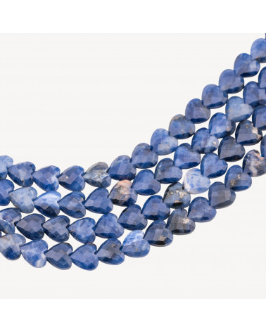 Sodalite Cuore Piatto Sfaccettato Taglio Rigido 8mm-SODALITE | Worldofjewel.com