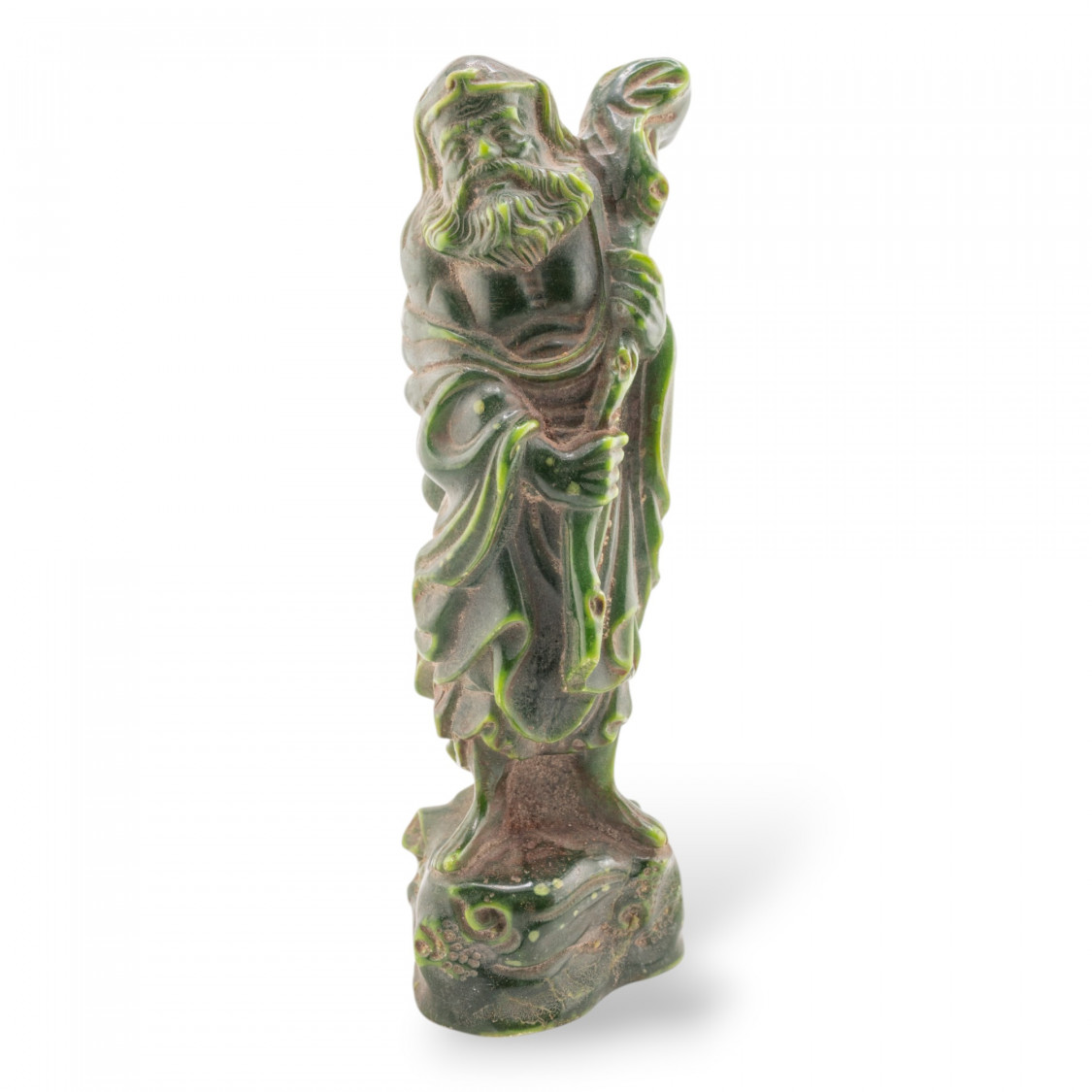 Green Jadeite Jade Statue Ornament 22cm-HAND-CARVED SCULPTURES AND ORNAMENTS IN HARD STONES | Worldofjewel.com