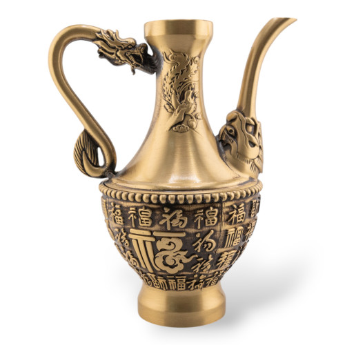 Zierkrug, Messingfigur, 10 x 17 cm