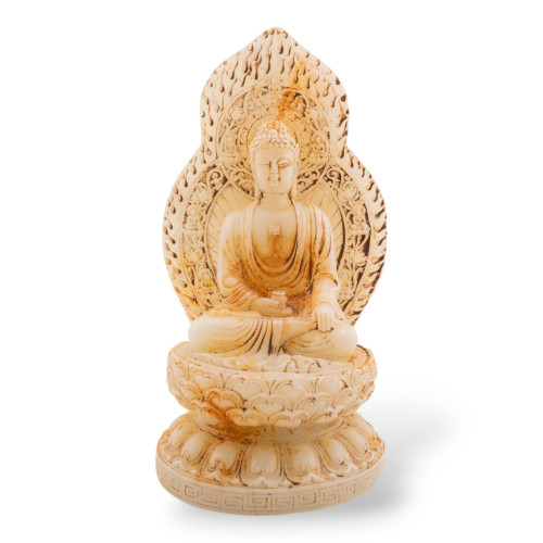 Statuette ornementale en jade jadéite gravée à la main, 18 cm