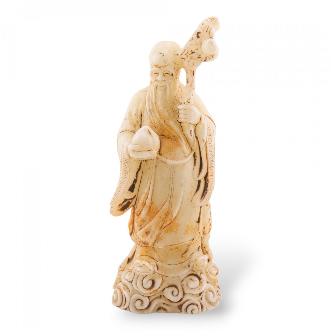 Soprammobile Statue Di Giada Giadeite Inciso A Mano 21cm-STATUETTES | Worldofjewel.com