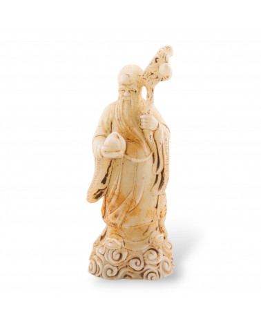 Soprammobile Statue Di Giada Giadeite Inciso A Mano 21cm-STATUETTES | Worldofjewel.com