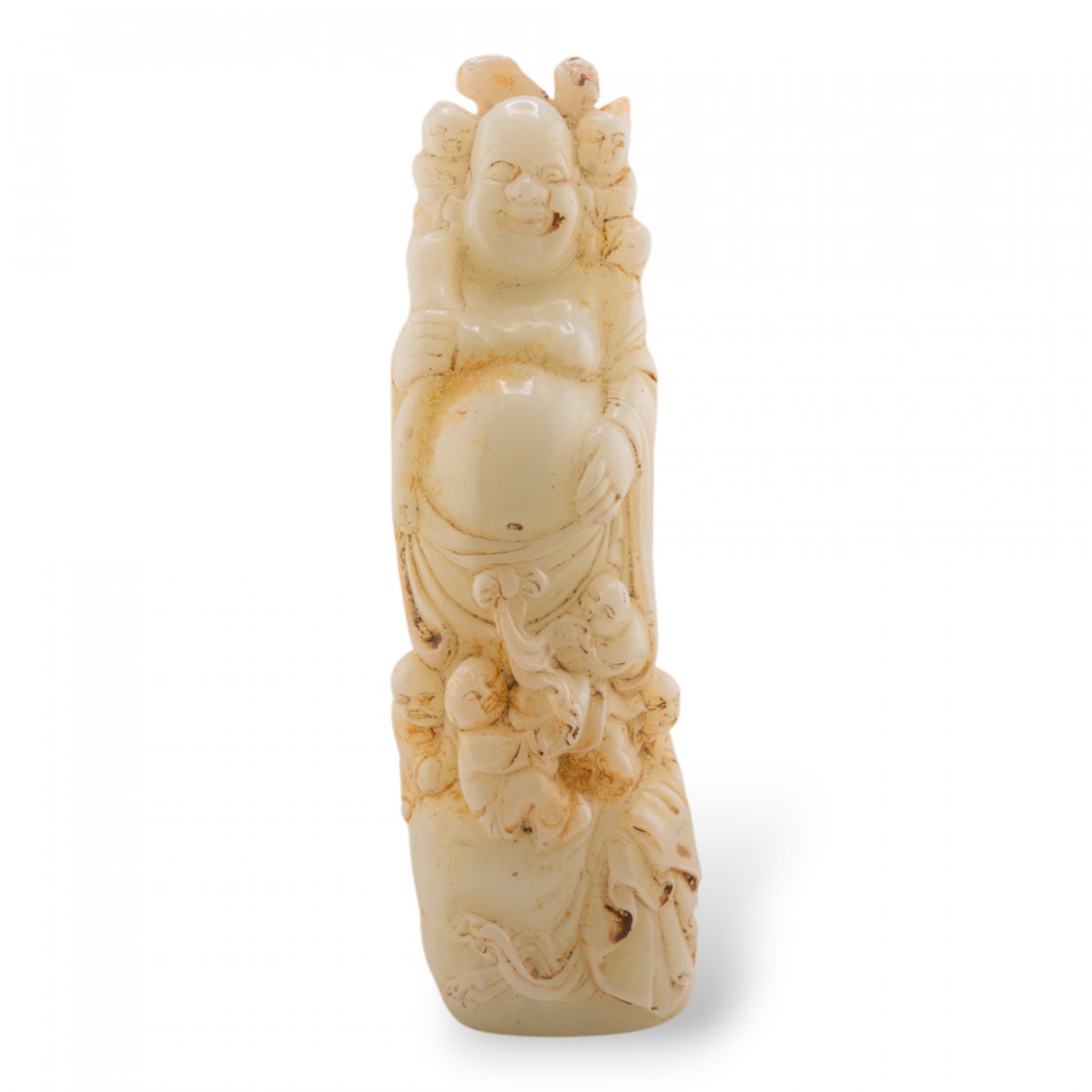 Soprammobile Statue Di Giada Giadeite Inciso A Mano 21cm-STATUETTES | Worldofjewel.com